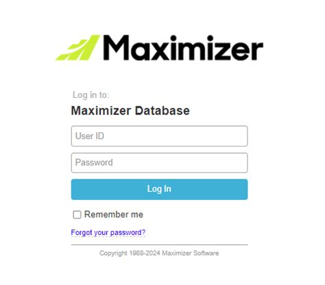 maximizer log in.